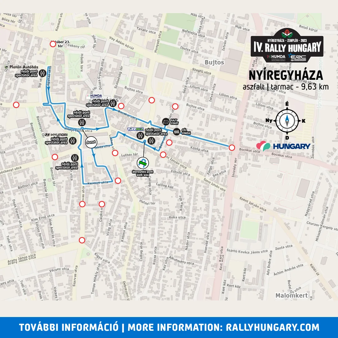 Rally Hungary 2023 Nyíregyháza City Stage Rally Hungary 2023 Nyíregyháza City Stage