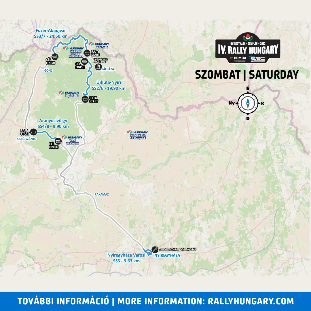 Rally Hungary 2023 Szombat áttekintő